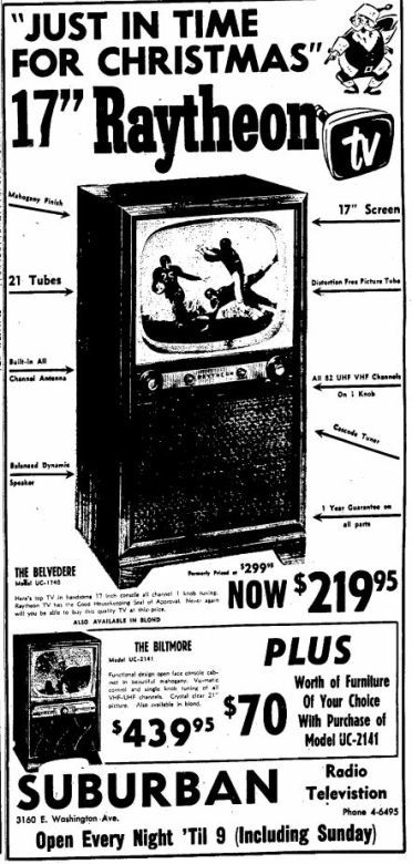 Wisconsin State Journal toy ads: 1950s